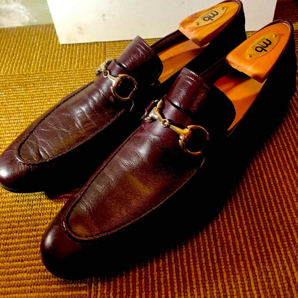 Maroon Horsebit Loafers